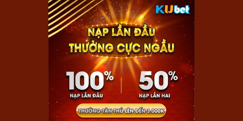 Kubet77 thưởng cho mỗi lần nạp tiền vào tài khoản với tỷ lệ thưởng cao